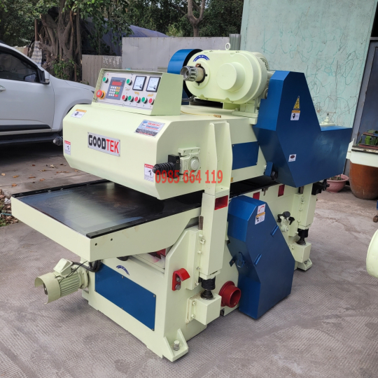 máy bào 2 mặt dao xoắn good tek  - máy bào