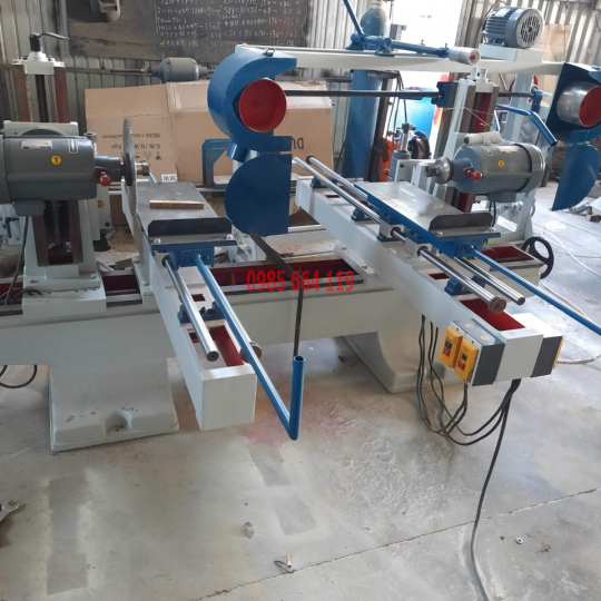 máy cắt phay 2 đầu 2 bàn 