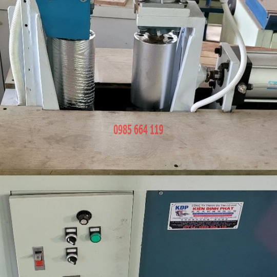 máy ép vân gỗ đứng