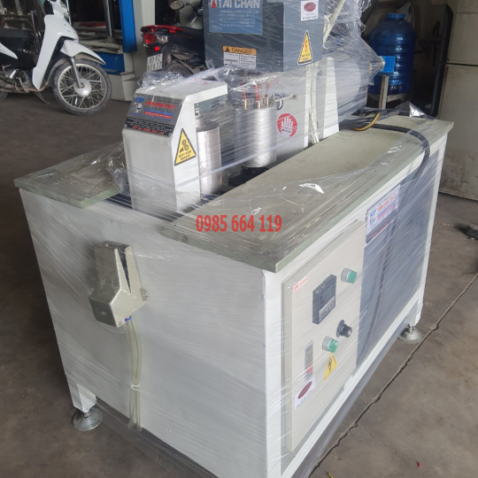 máy ép cước khung tròn có gia nhiệt