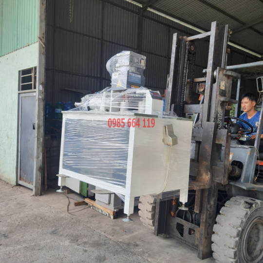máy ép cước khung tròn có gia nhiệt