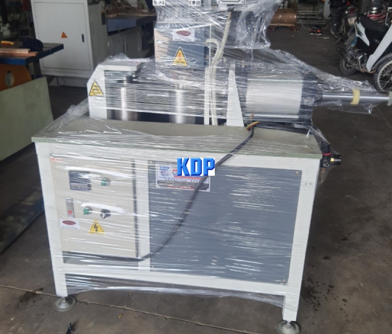 máy ép cước khung tròn có gia nhiệt