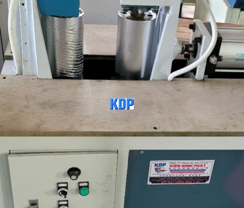 máy ép vân gỗ đứng