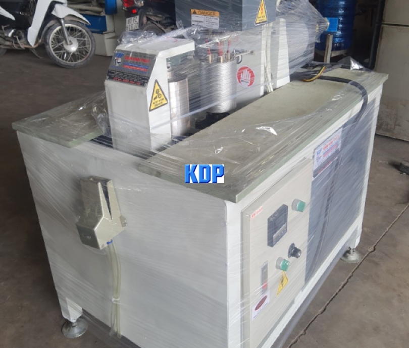 máy ép cước khung tròn có gia nhiệt