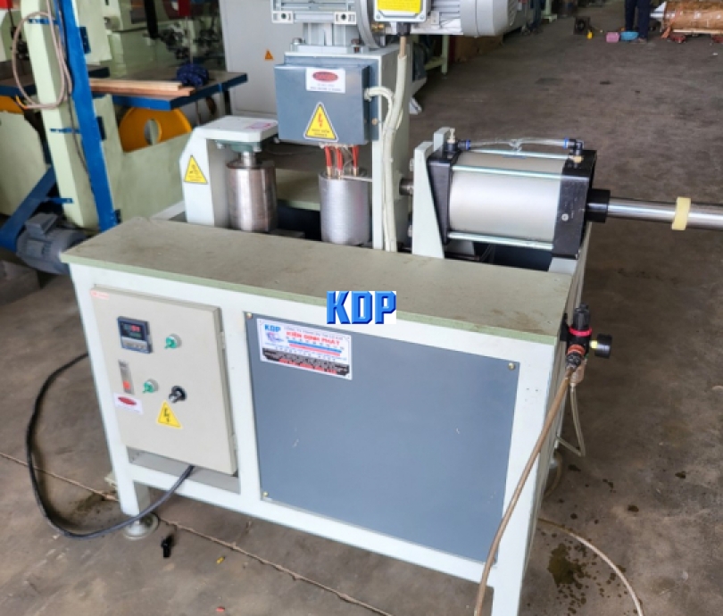 máy ép cước khung tròn có gia nhiệt