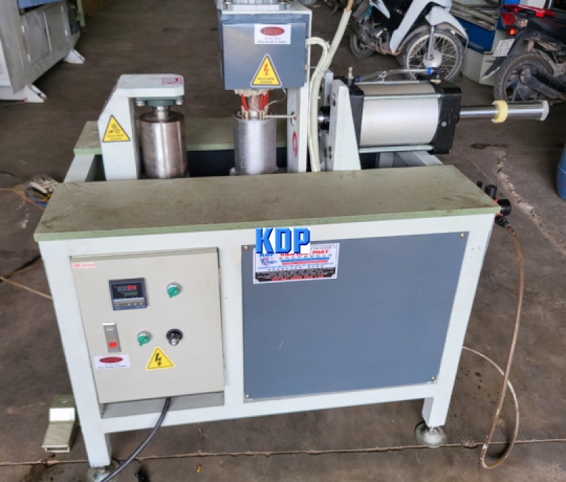 máy ép cước khung tròn có gia nhiệt