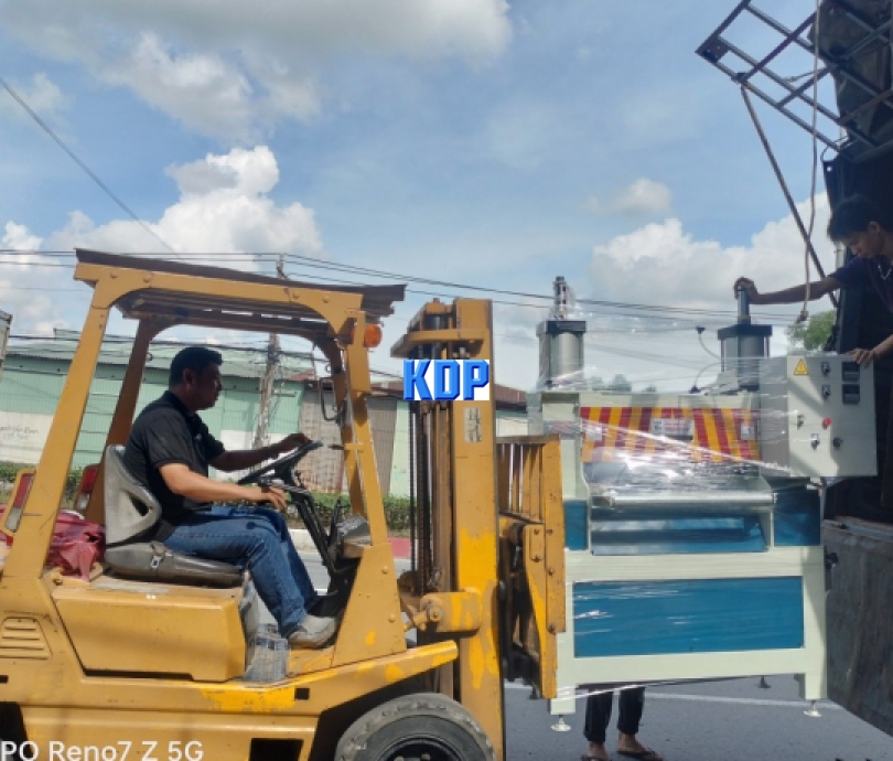 máy ép cước 600mm, 2 mặt có gia nhiệt